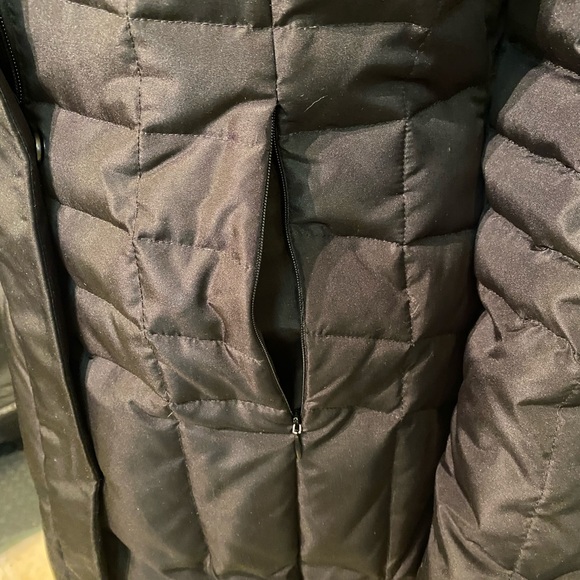 Calvin Klein Black Duck Down Feathers Puffer Quilted Long Coat Womens XS RN54163 - Picture 7 of 15